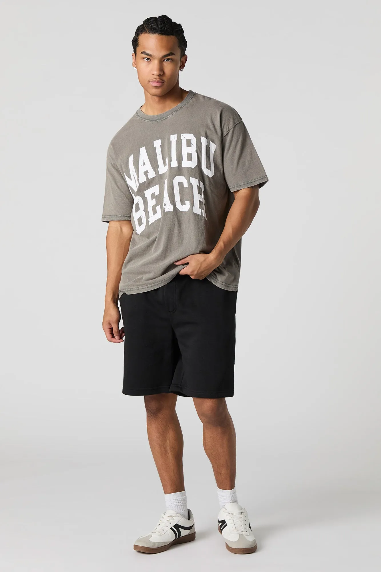 Malibu Beach Graphic Washed T-Shirt sold by Urban Planet product image thumbnail 2