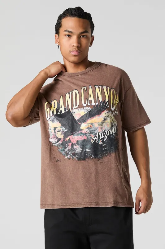 Grand Canyon Graphic Washed T-Shirt sold by Urban Planet