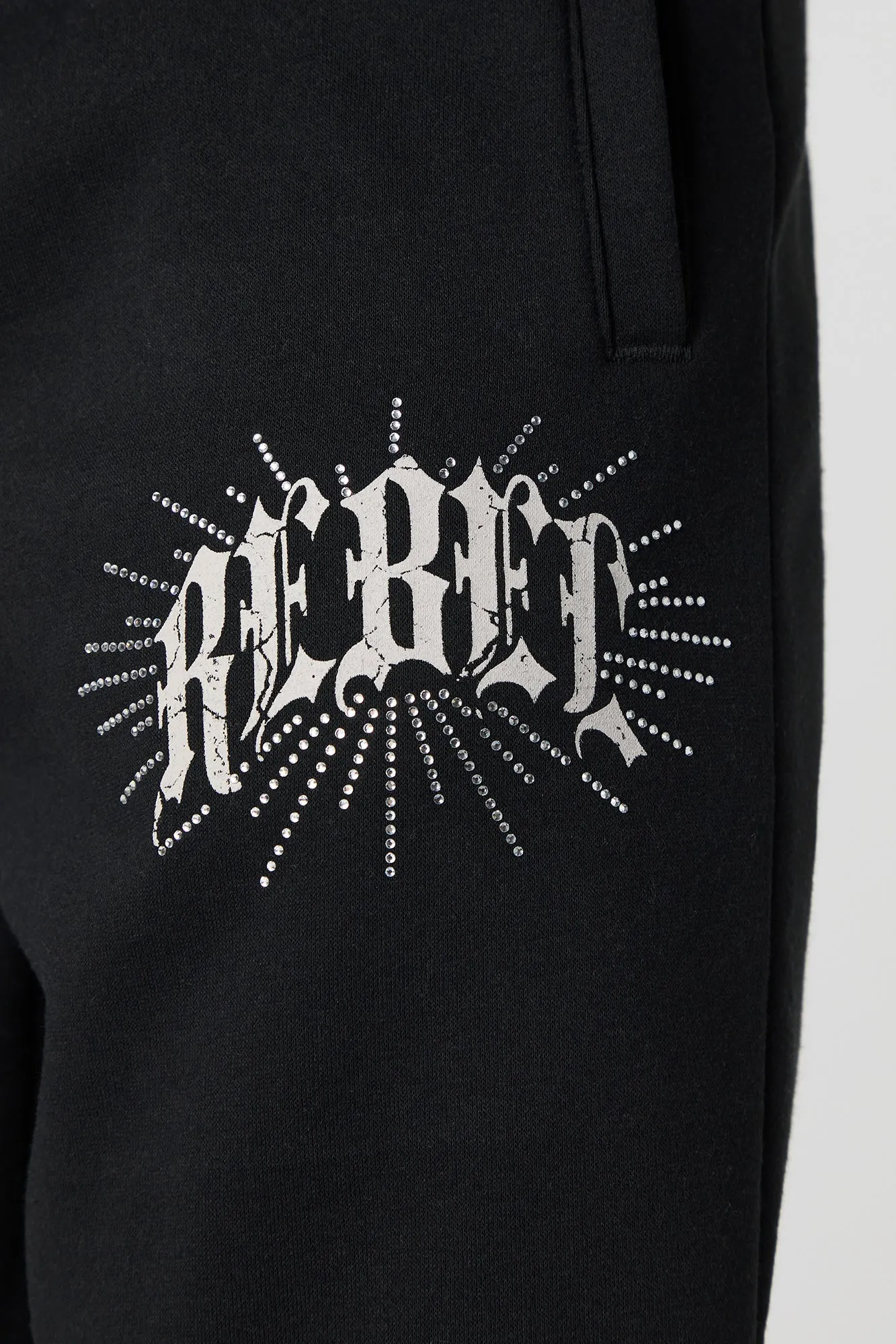 Jogger en molleton avec imprimé et pierres du Rhin sold by Urban Planet product image thumbnail 4