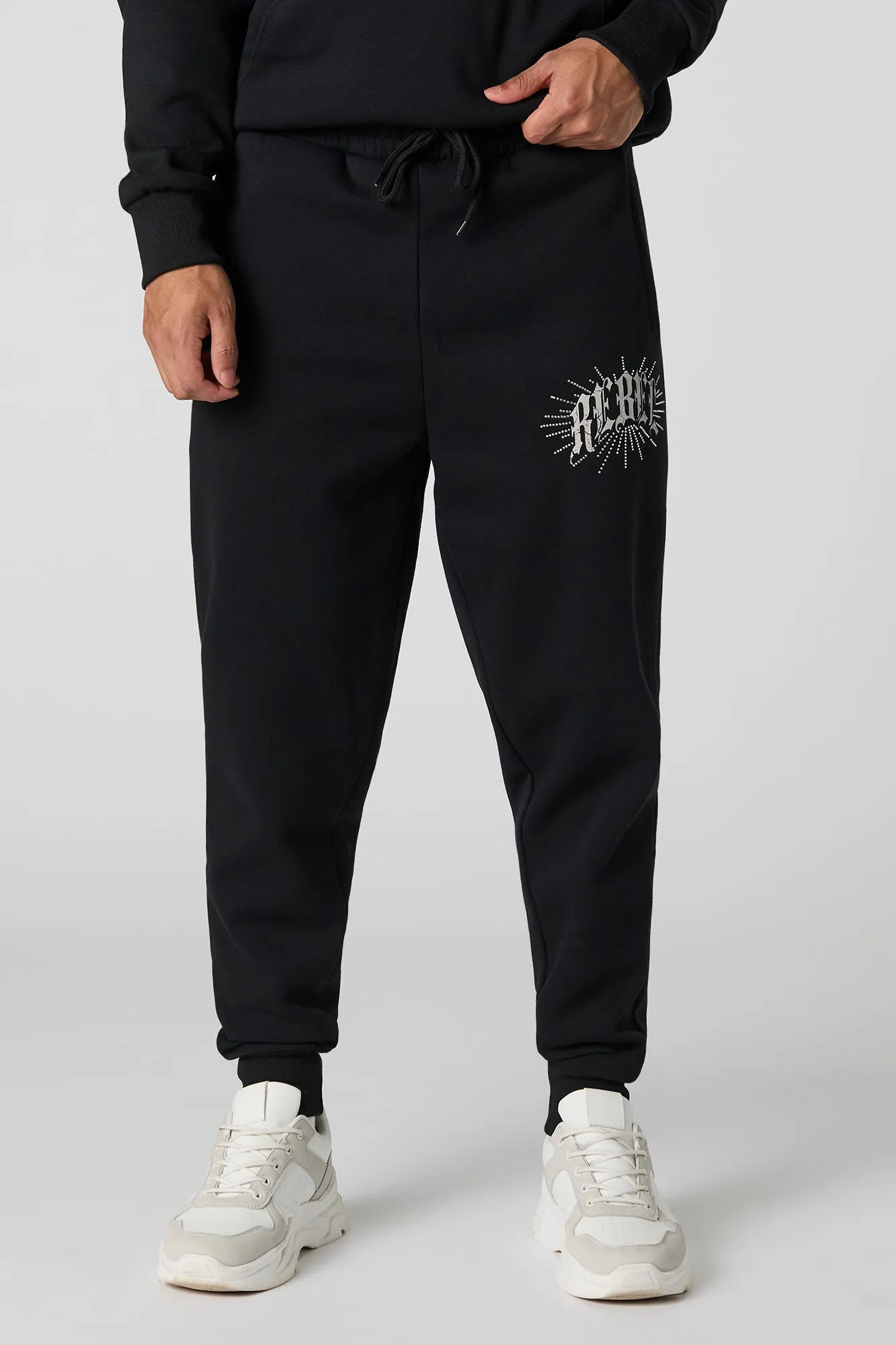 Jogger en molleton avec imprimé et pierres du Rhin sold by Urban Planet