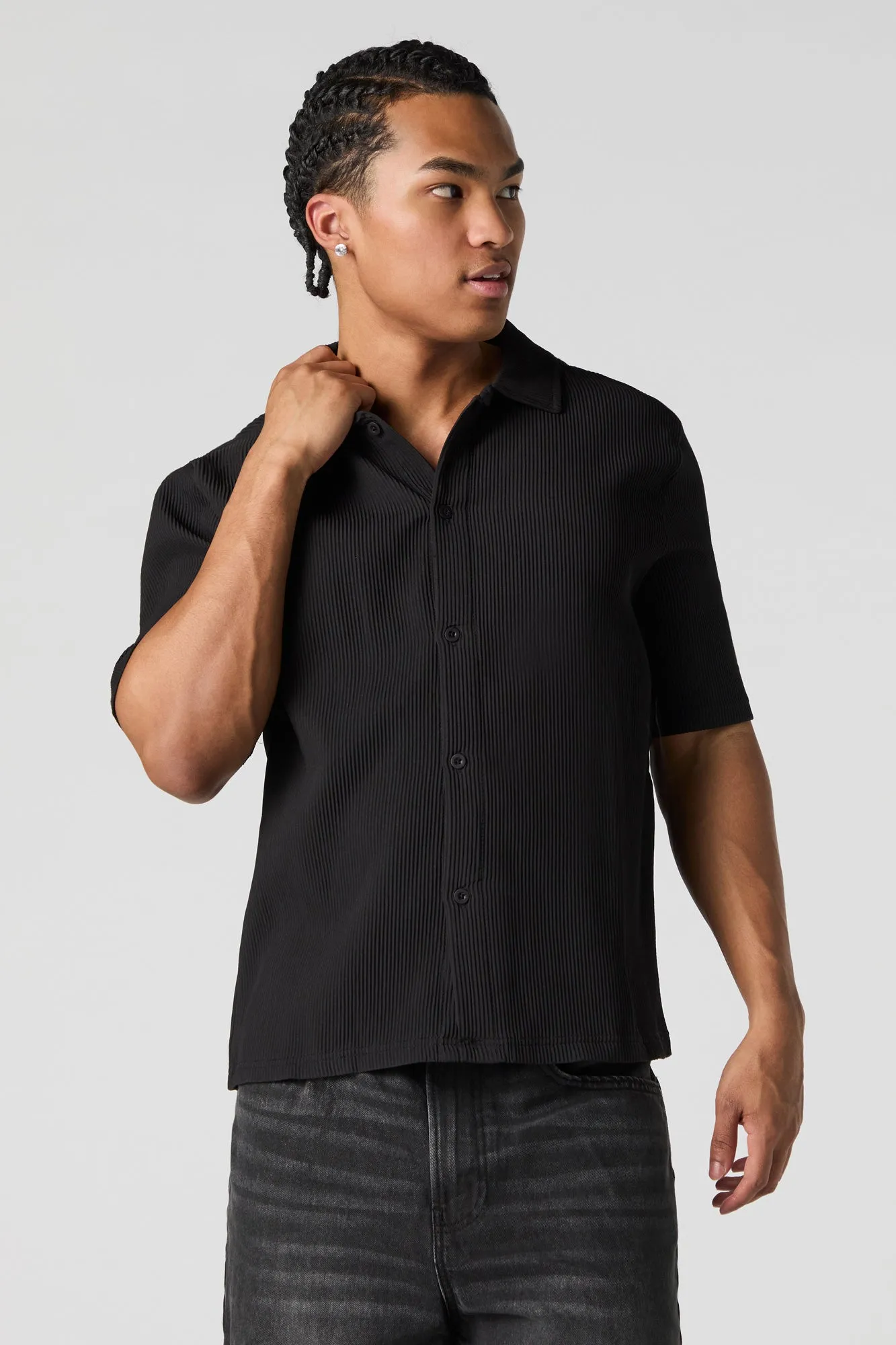 Hut carré boutonné plissé sold by Urban Planet product image thumbnail 4