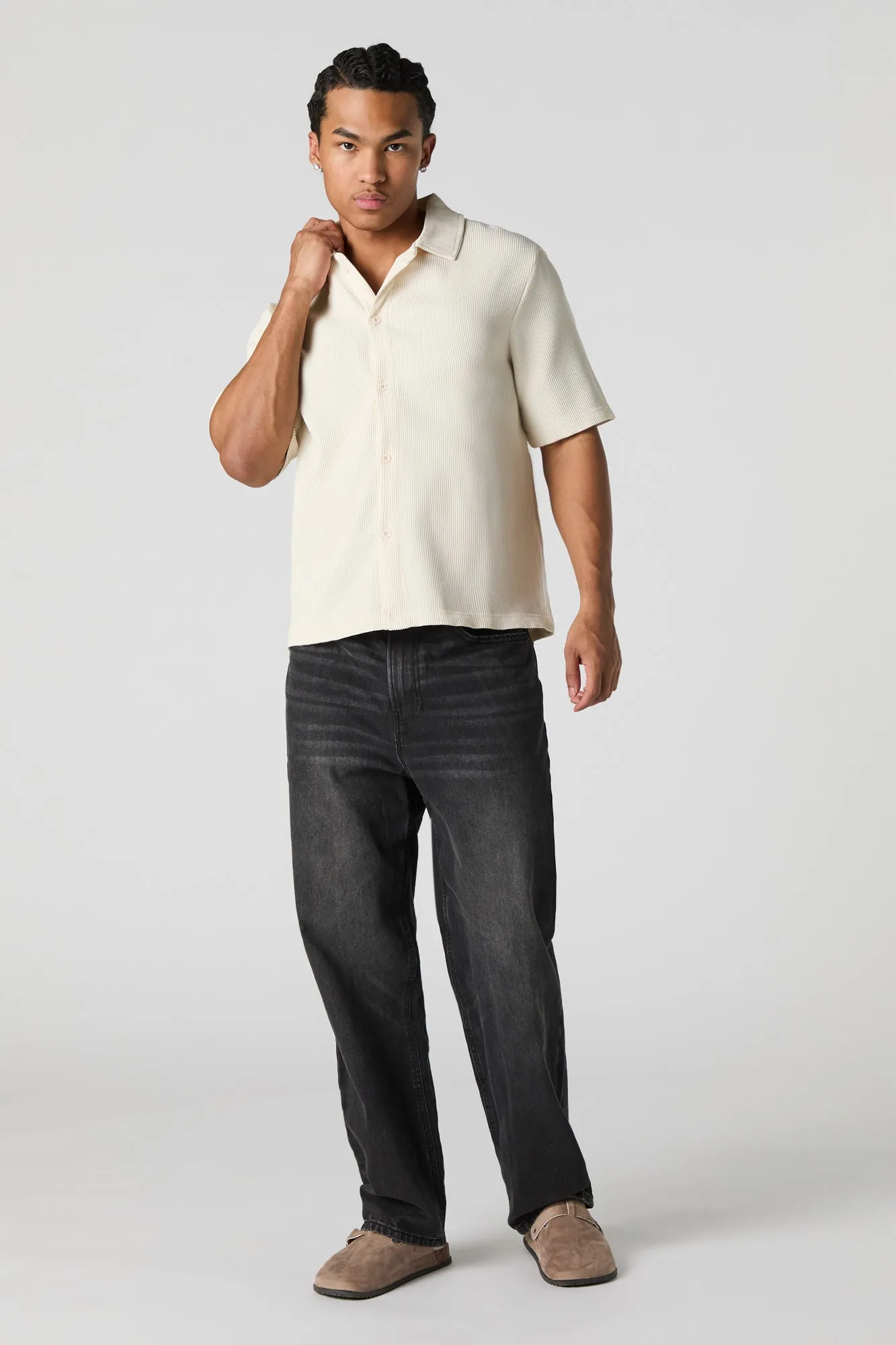 Hut carré boutonné plissé sold by Urban Planet product image thumbnail 3