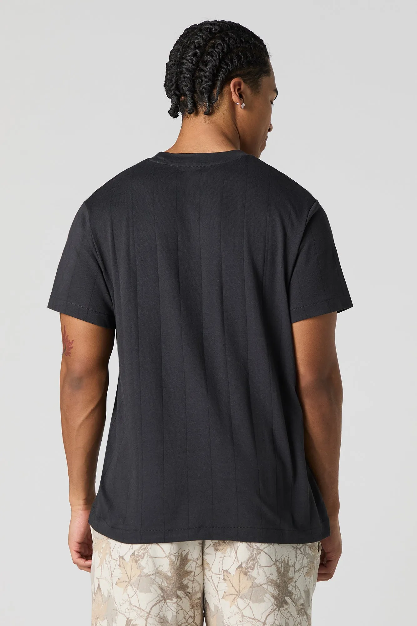 T-shirt carré en tricot côtelé vertical sold by Urban Planet product image thumbnail 5