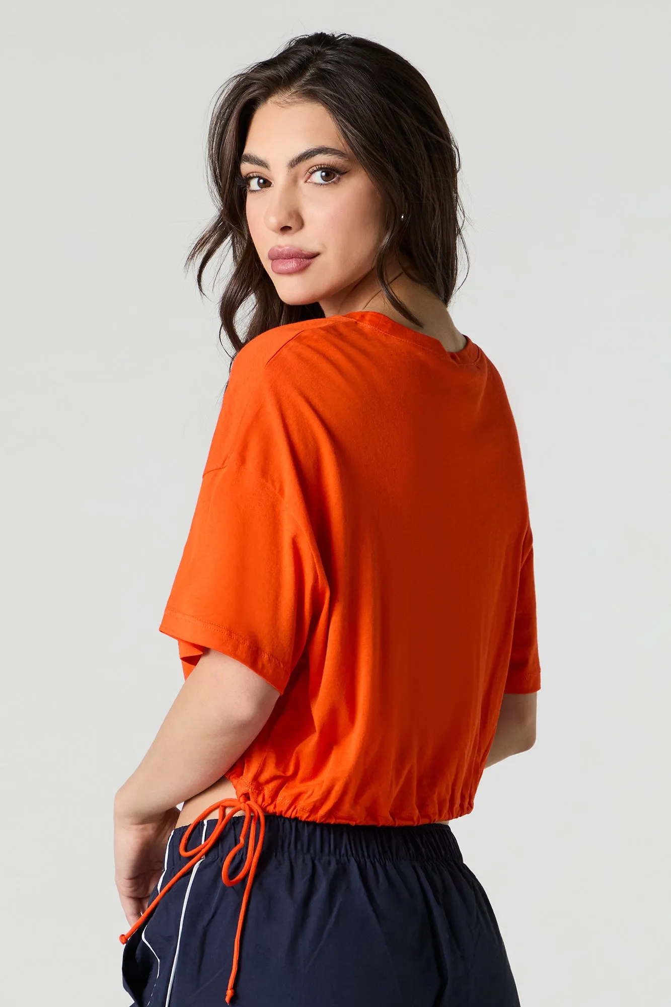 Drawstring Side Oversized T-Shirt sold by Urban Planet product image thumbnail 2