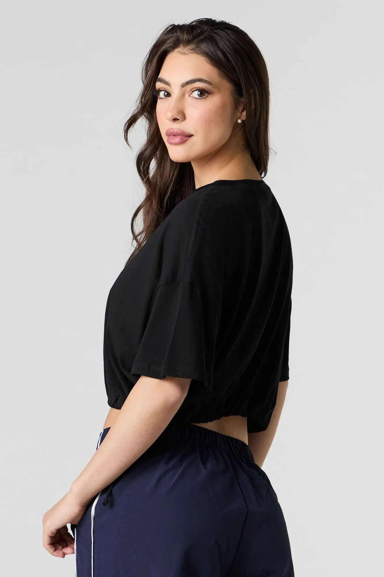 Drawstring Side Oversized T-Shirt sold by Urban Planet product image thumbnail 5