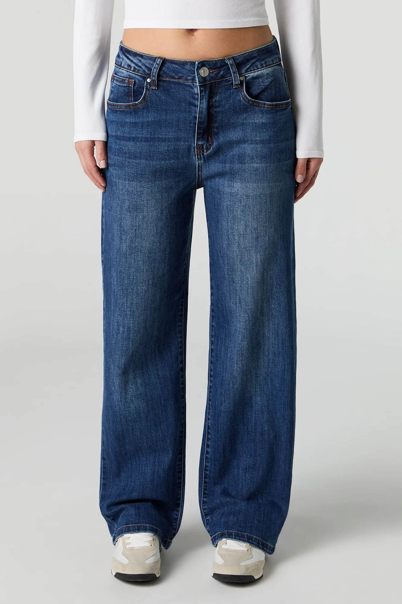 Dark Wash Straight Leg Jean sold by Urban Planet product image thumbnail 2