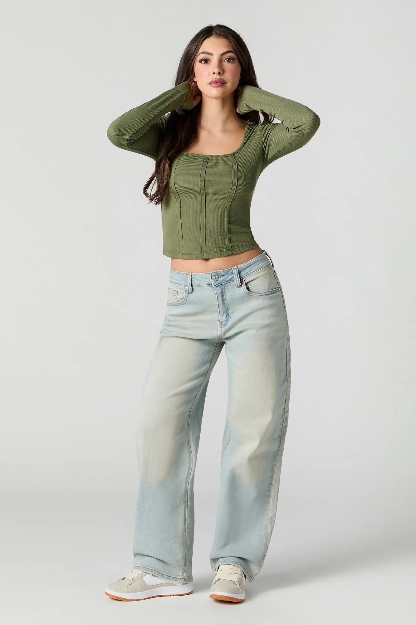 Vintage Wash Straight Leg Jean sold by Urban Planet product image thumbnail 4