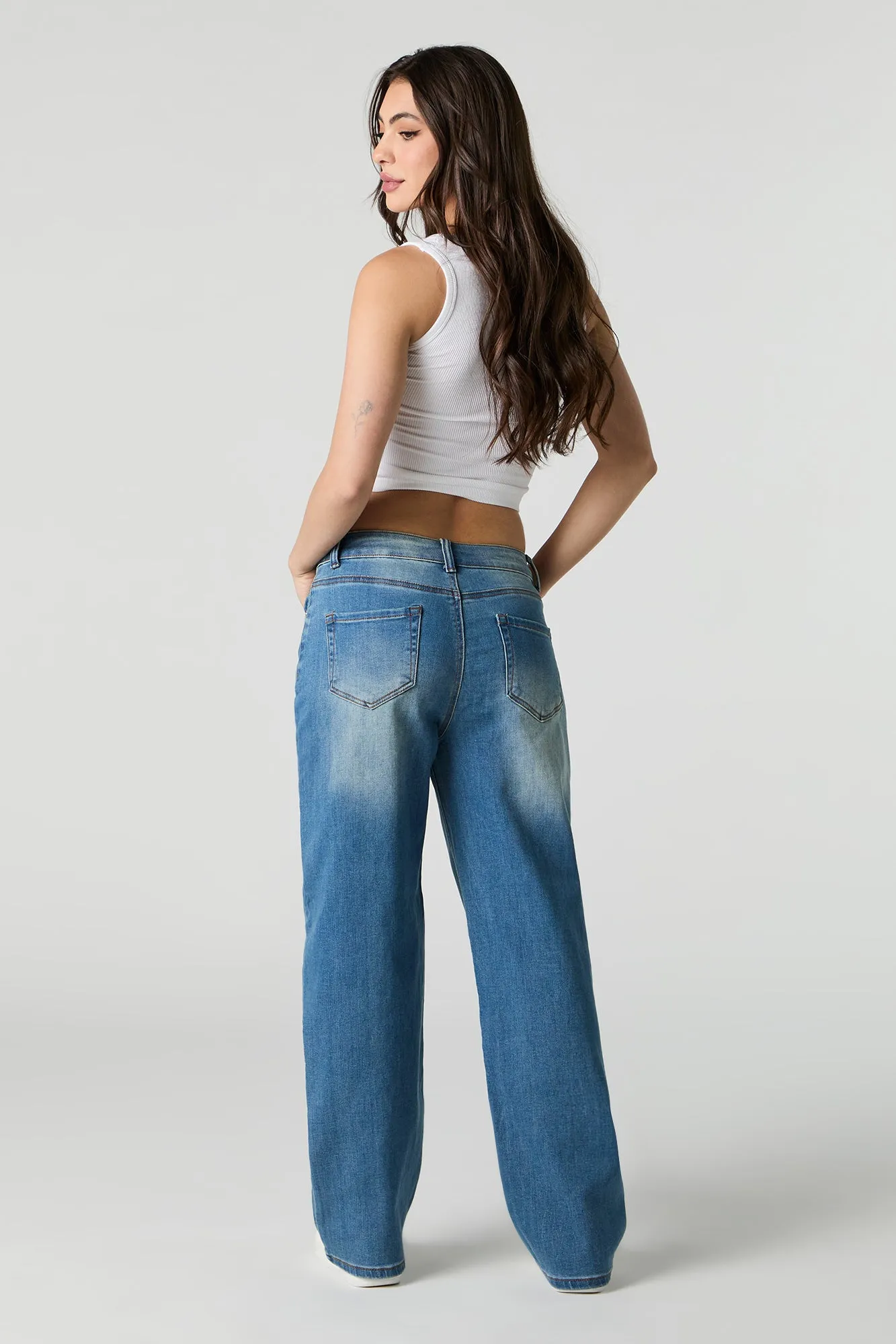 Vintage Wash Straight Leg Jean sold by Urban Planet product image thumbnail 3