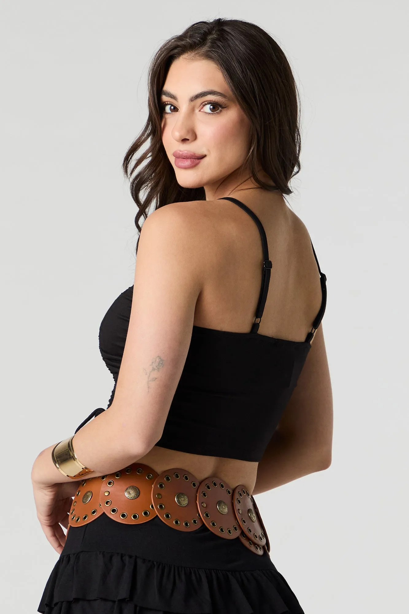 Double Drawstring Cinched Tank sold by Urban Planet product image thumbnail 5