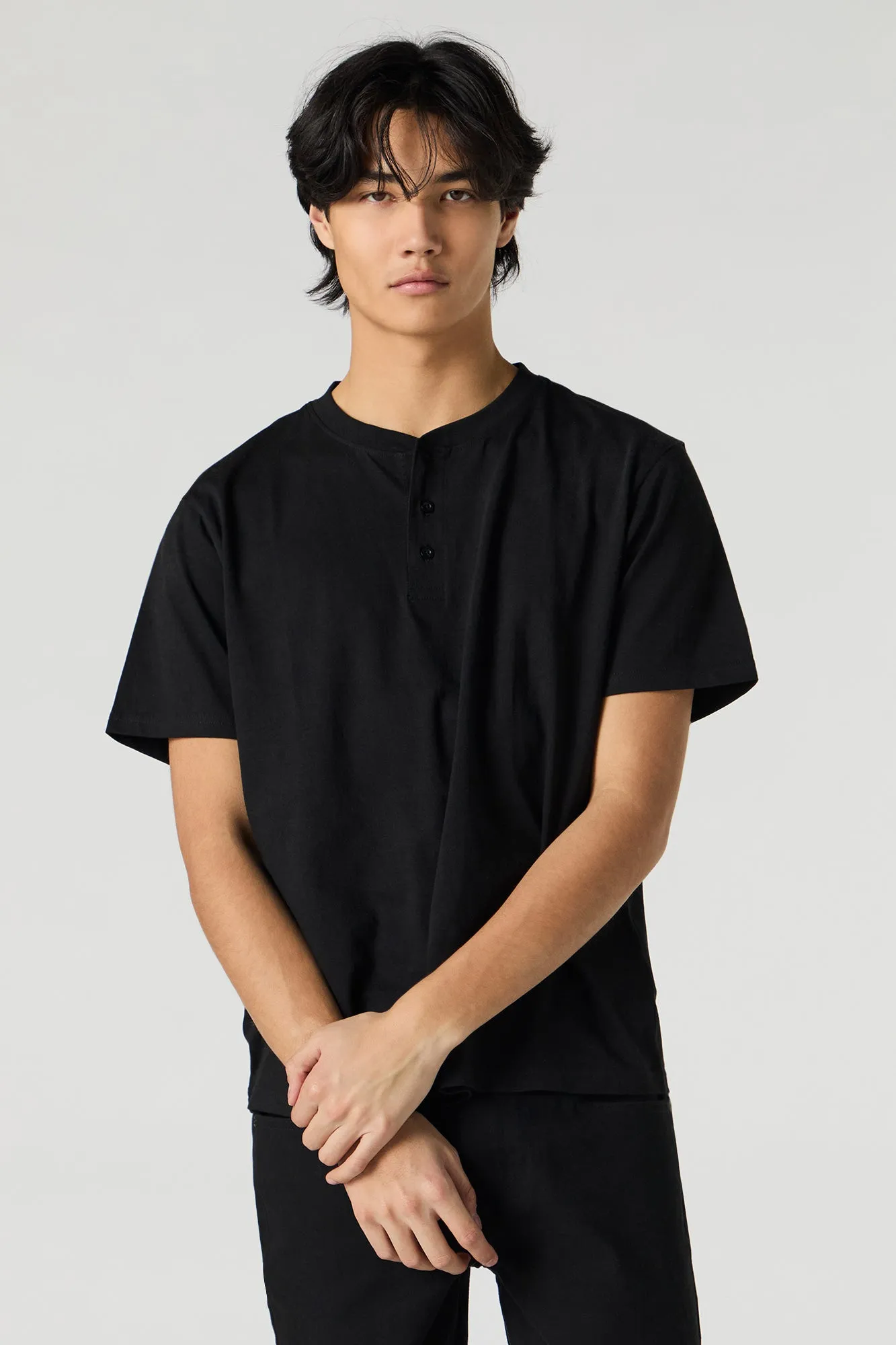 Solid Henley T-Shirt sold by Urban Planet