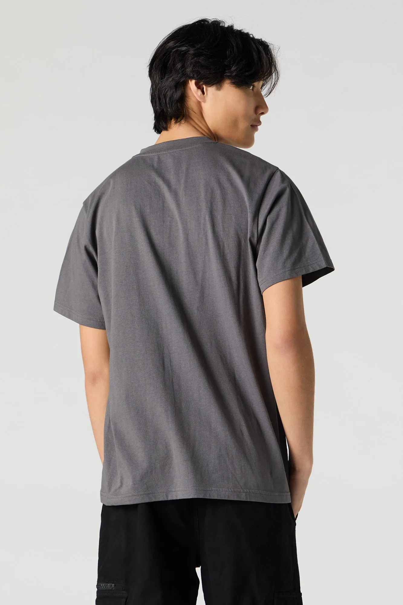 T-shirt uni à encolure en V sold by Urban Planet product image thumbnail 2