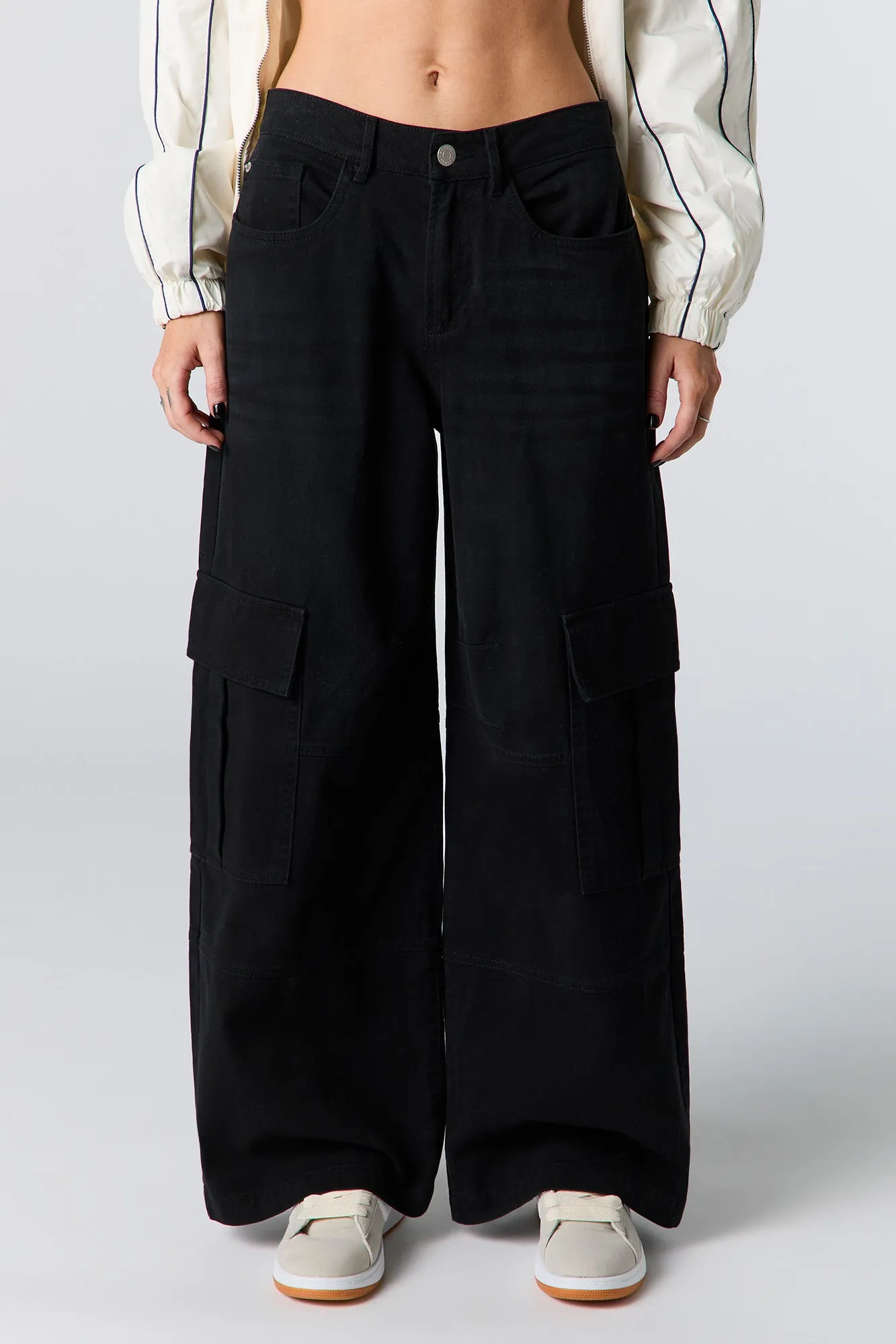 Denim Baggy Cargo Pant sold by Urban Planet product image thumbnail 5