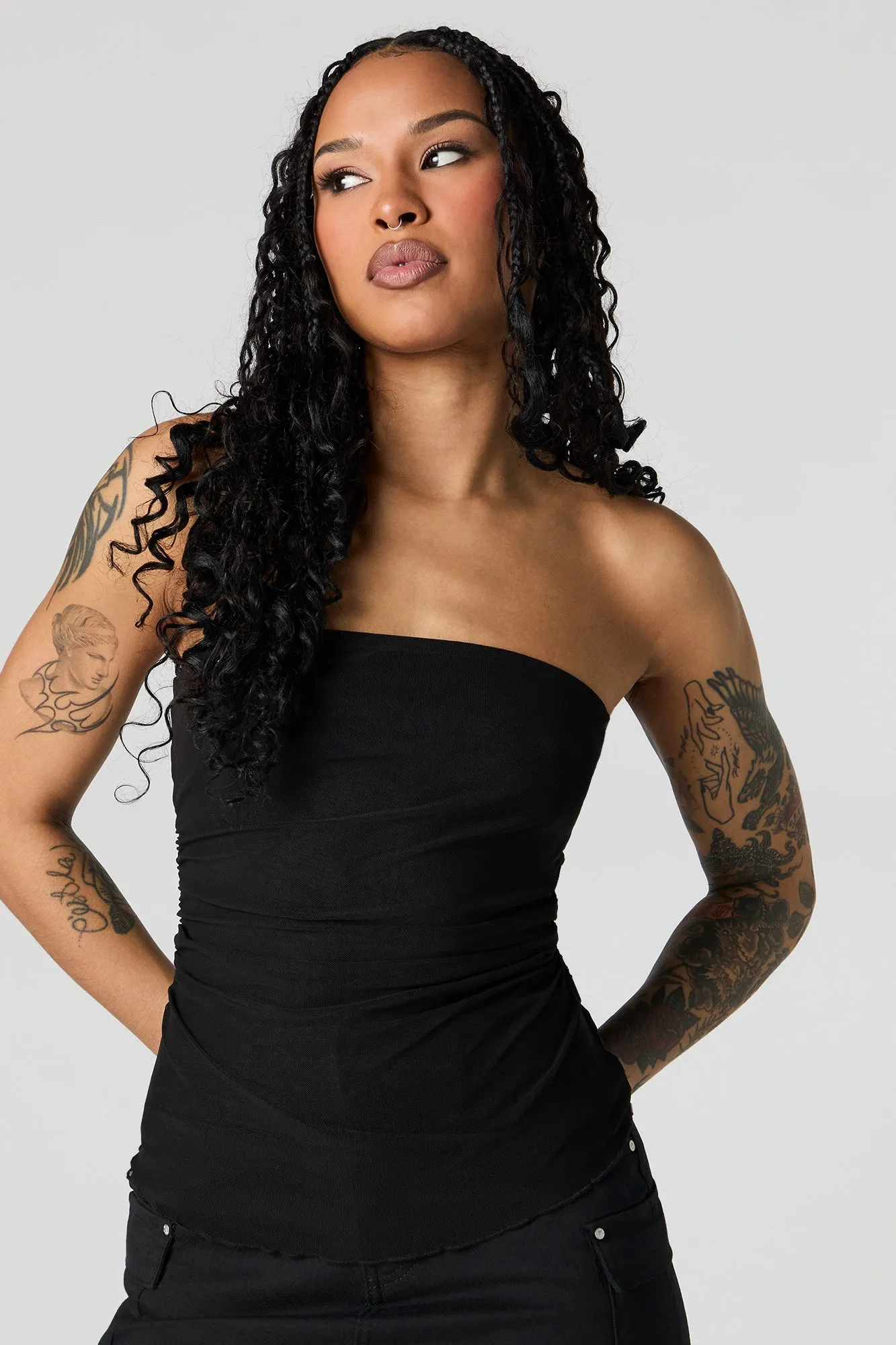Mesh Tube Top sold by Urban Planet product image thumbnail 4