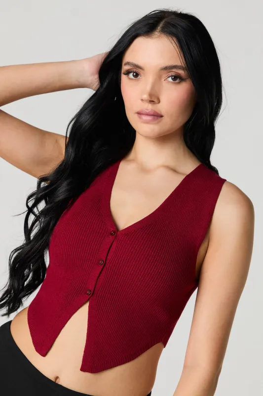 Veste courte en tricot côtelé sold by Urban Planet