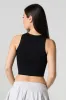 Embroidered Knit Cropped Tank sold by Urban Planet