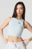 Embroidered Knit Cropped Tank sold by Urban Planet
