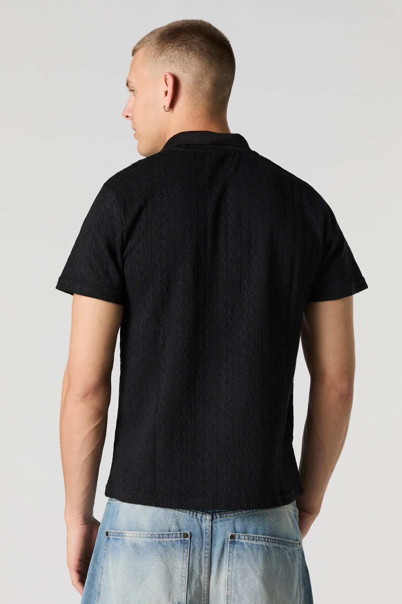 Cable Knit Polo sold by Urban Planet product image thumbnail 5