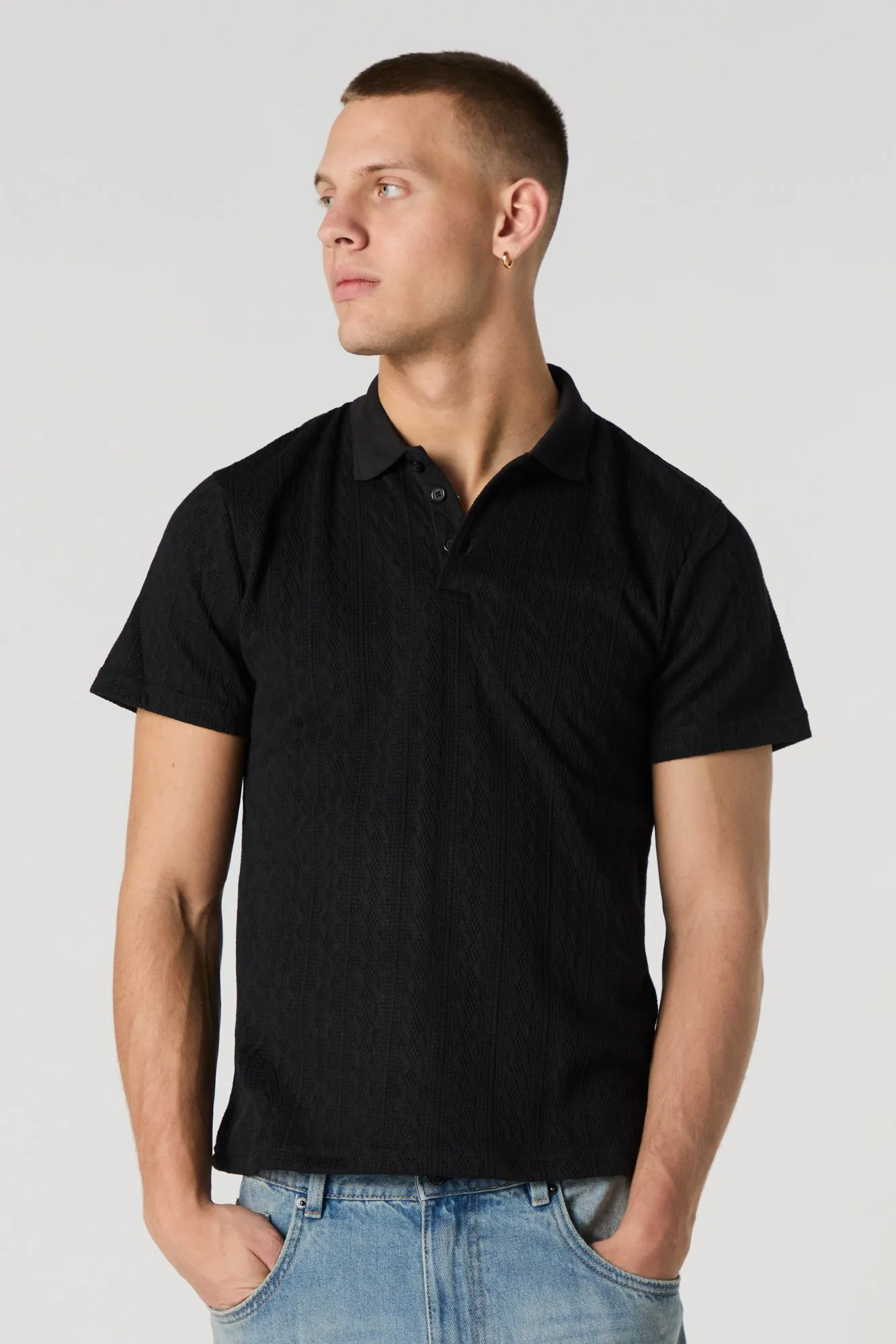 Cable Knit Polo sold by Urban Planet product image thumbnail 4