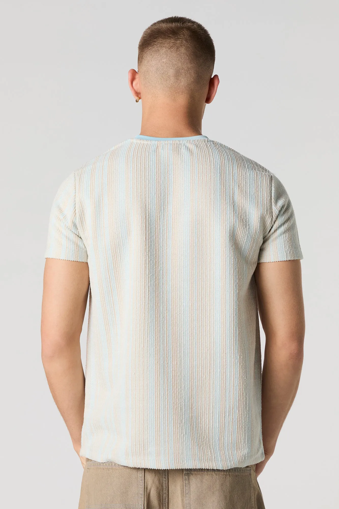 T-shirt texturé rayé sold by Urban Planet product image thumbnail 2