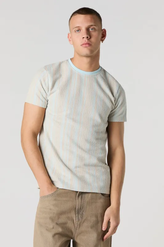 T-shirt texturé rayé sold by Urban Planet