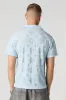 Floral Pointelle Knit Button-Up Top sold by Urban Planet