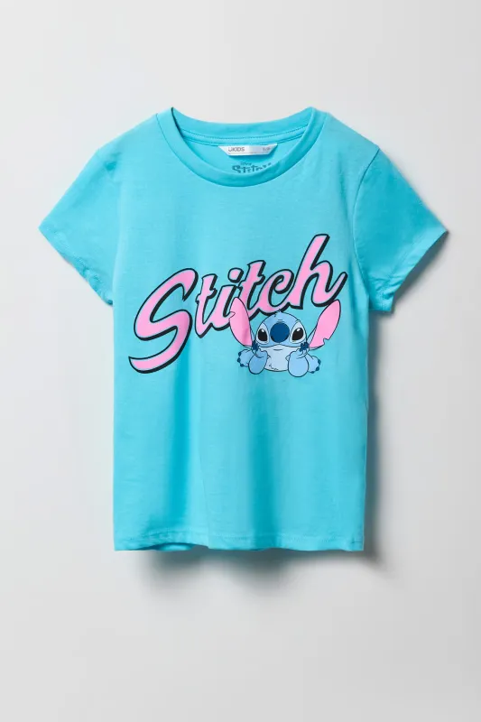 T-shirt à imprimé Stitch pour fille sold by Urban Planet