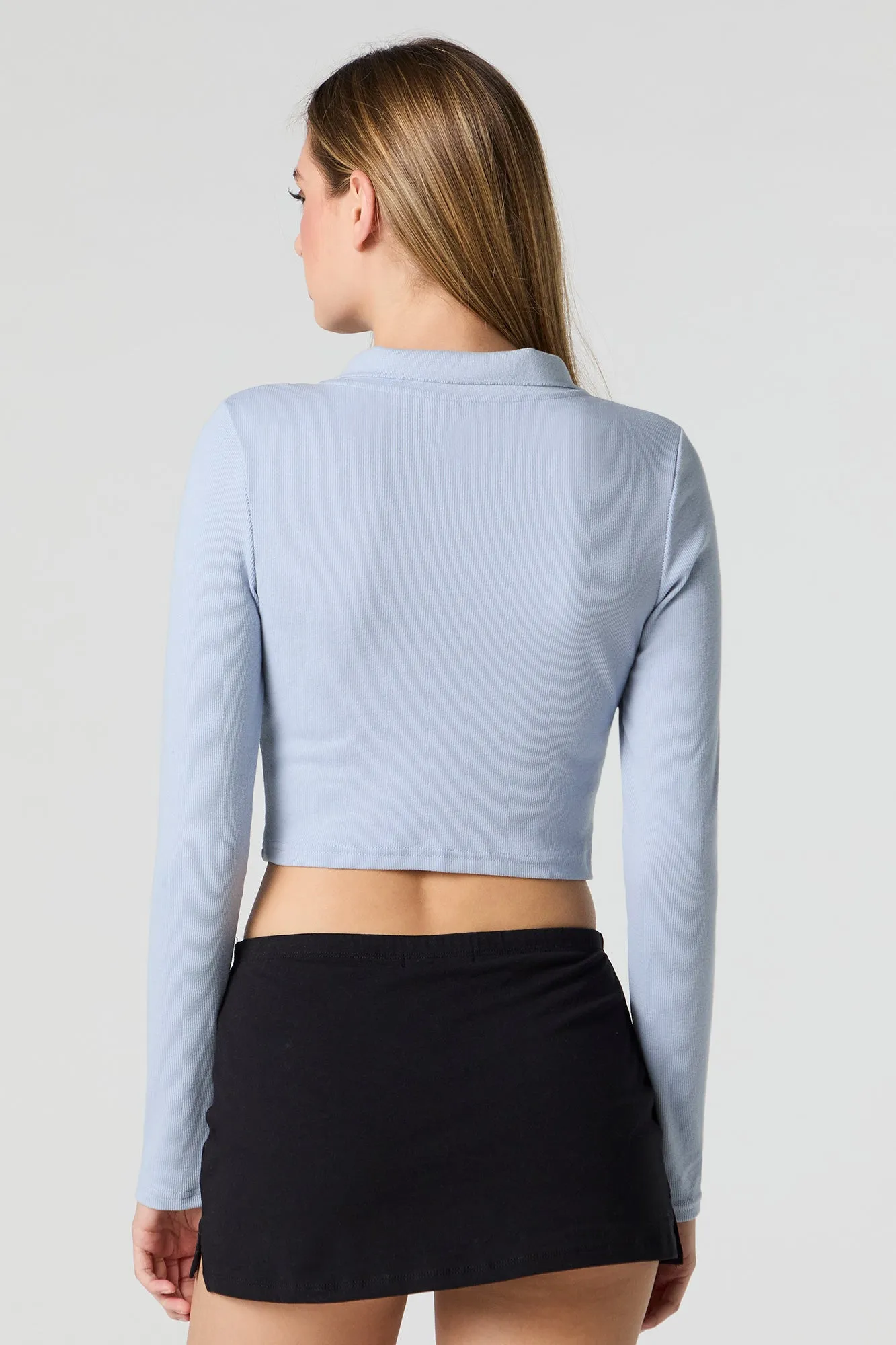 Haut boutonné côtelé court à manches longues sold by Urban Planet product image thumbnail 2