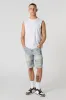 Distressed Moto Denim Short sold by Urban Planet