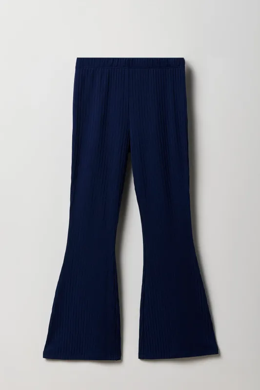 Girls Ribbed Flare Legging sold by Urban Planet