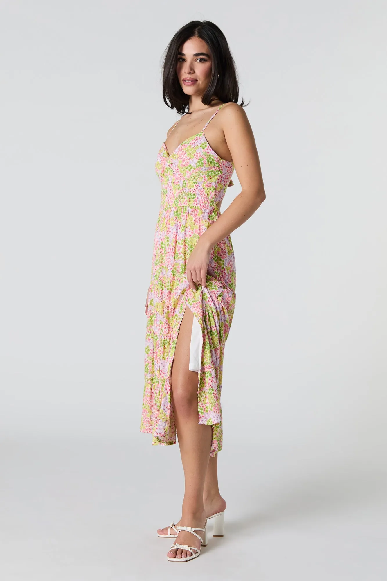 Robe midi avec attache au dos et décolleté en coeur sold by Urban Planet product image thumbnail 2