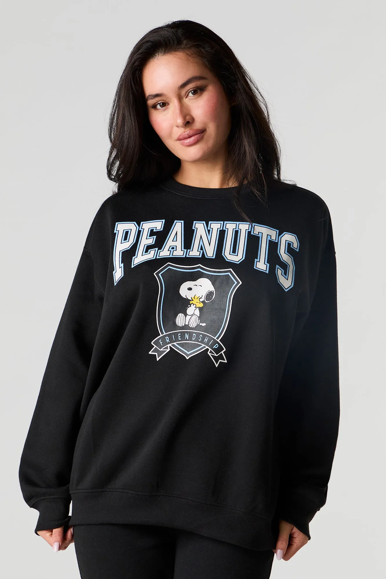 Peanuts Snoopy Graphic Fleece Sweatshirt sold by Urban Planet