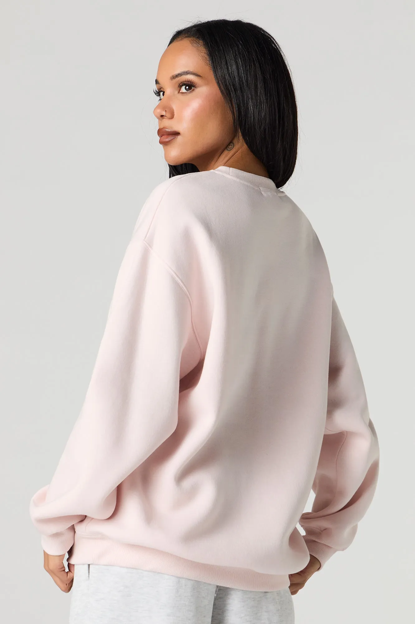 Paris Embossed Fleece Sweatshirt sold by Urban Planet product image thumbnail 2