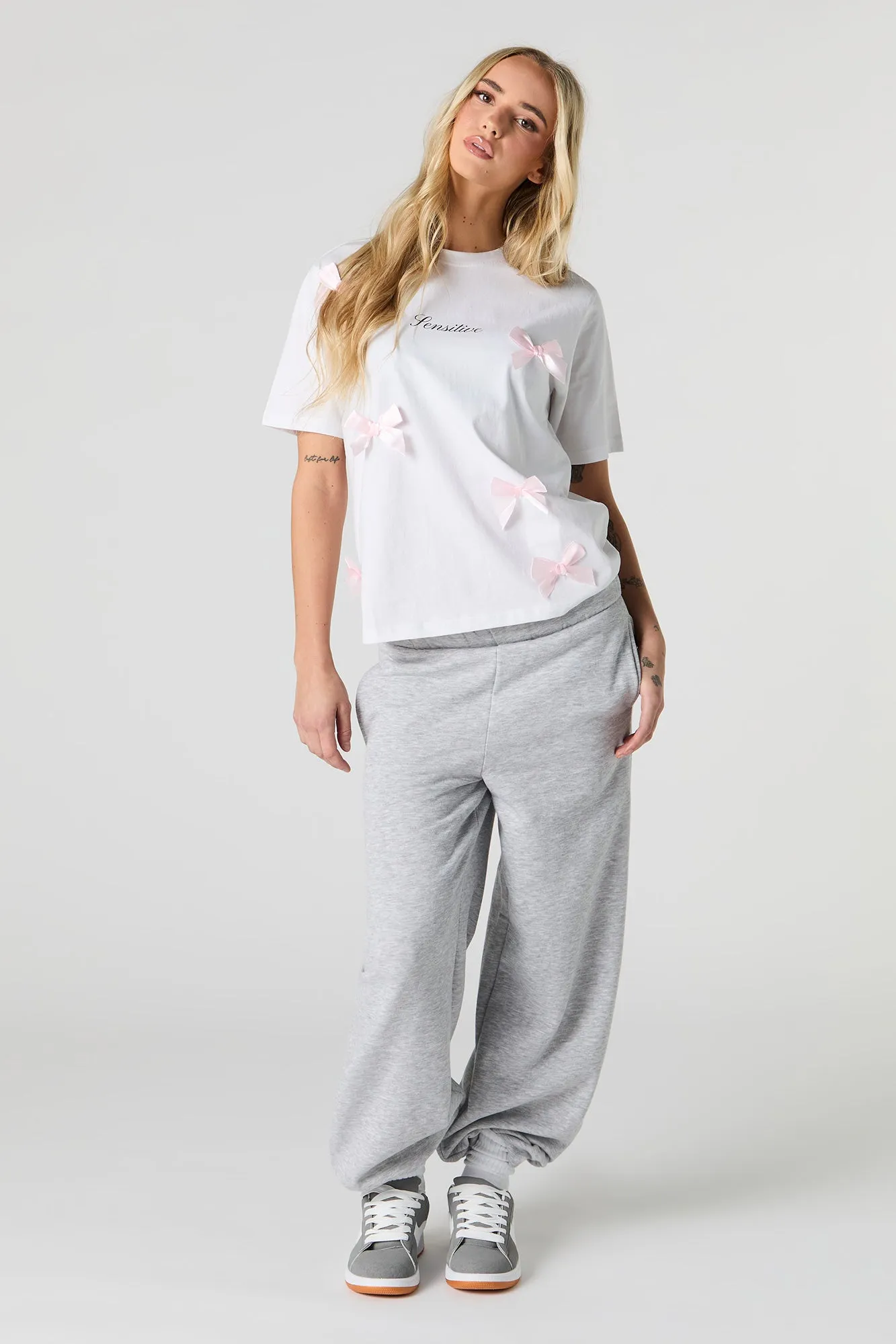 Sensitive Graphic Bow T-Shirt sold by Urban Planet product image thumbnail 3