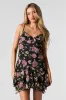 Minirobe asymétrique en chiffon fleuri sold by Urban Planet