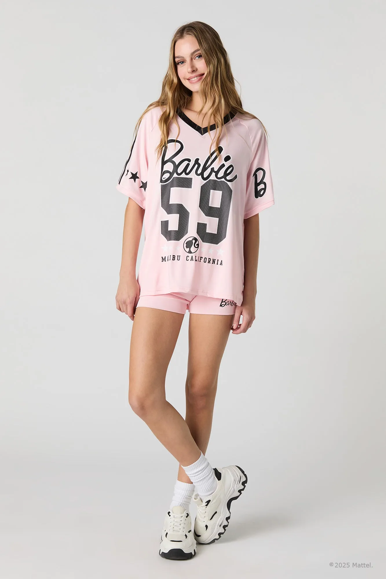 Jersey profilé à imprimé Barbie™ sold by Urban Planet product image thumbnail 3