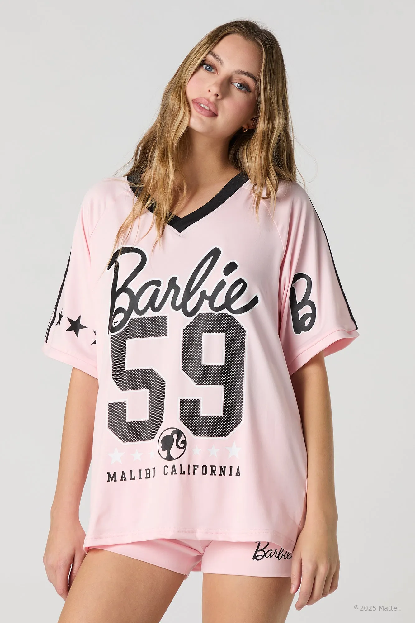 Jersey profilé à imprimé Barbie™ sold by Urban Planet