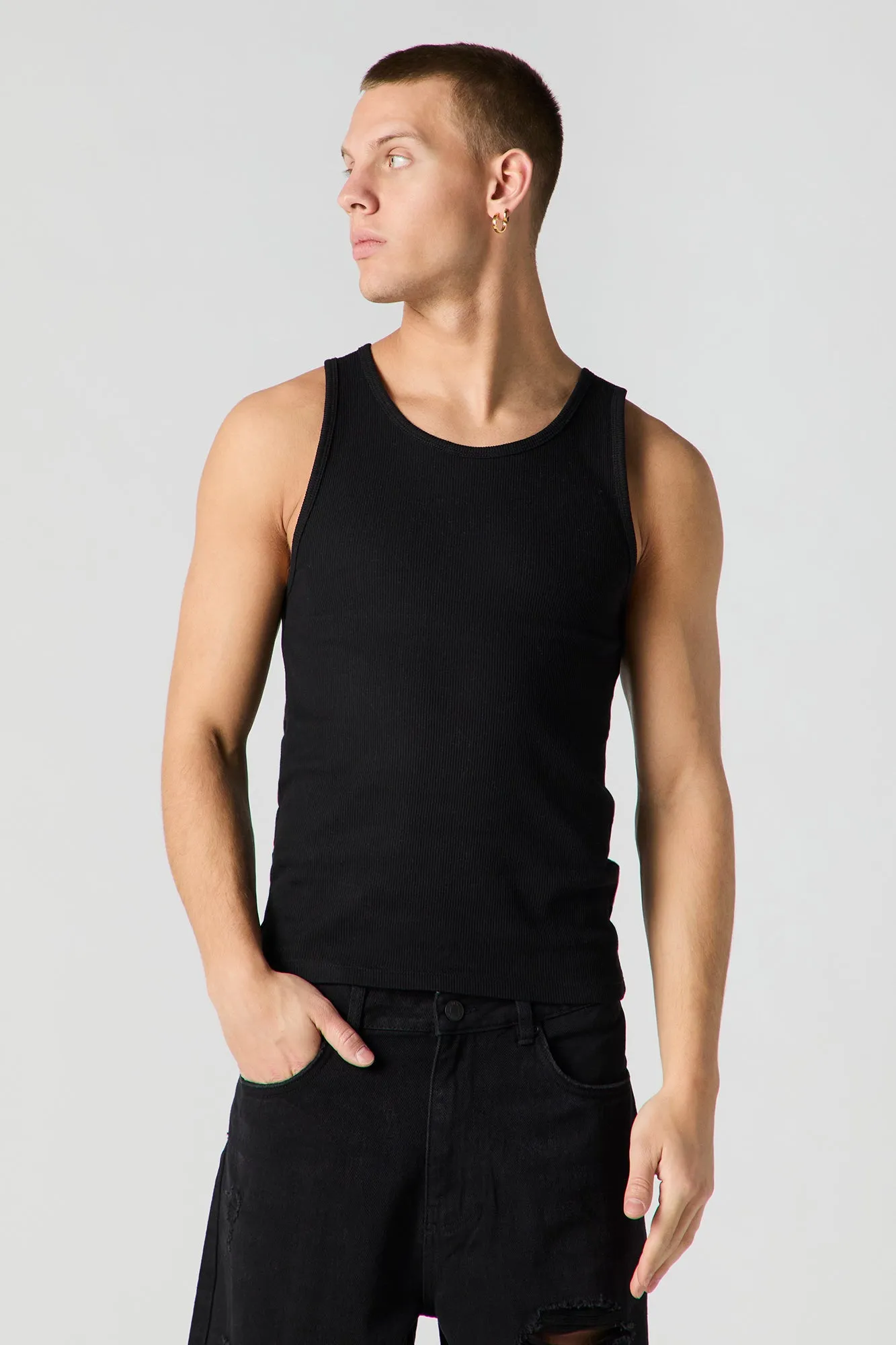 Débardeur côtelé uni sold by Urban Planet product image thumbnail 4