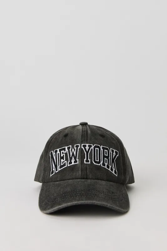 Embroidered Washed Baseball Hat sold by Urban Planet