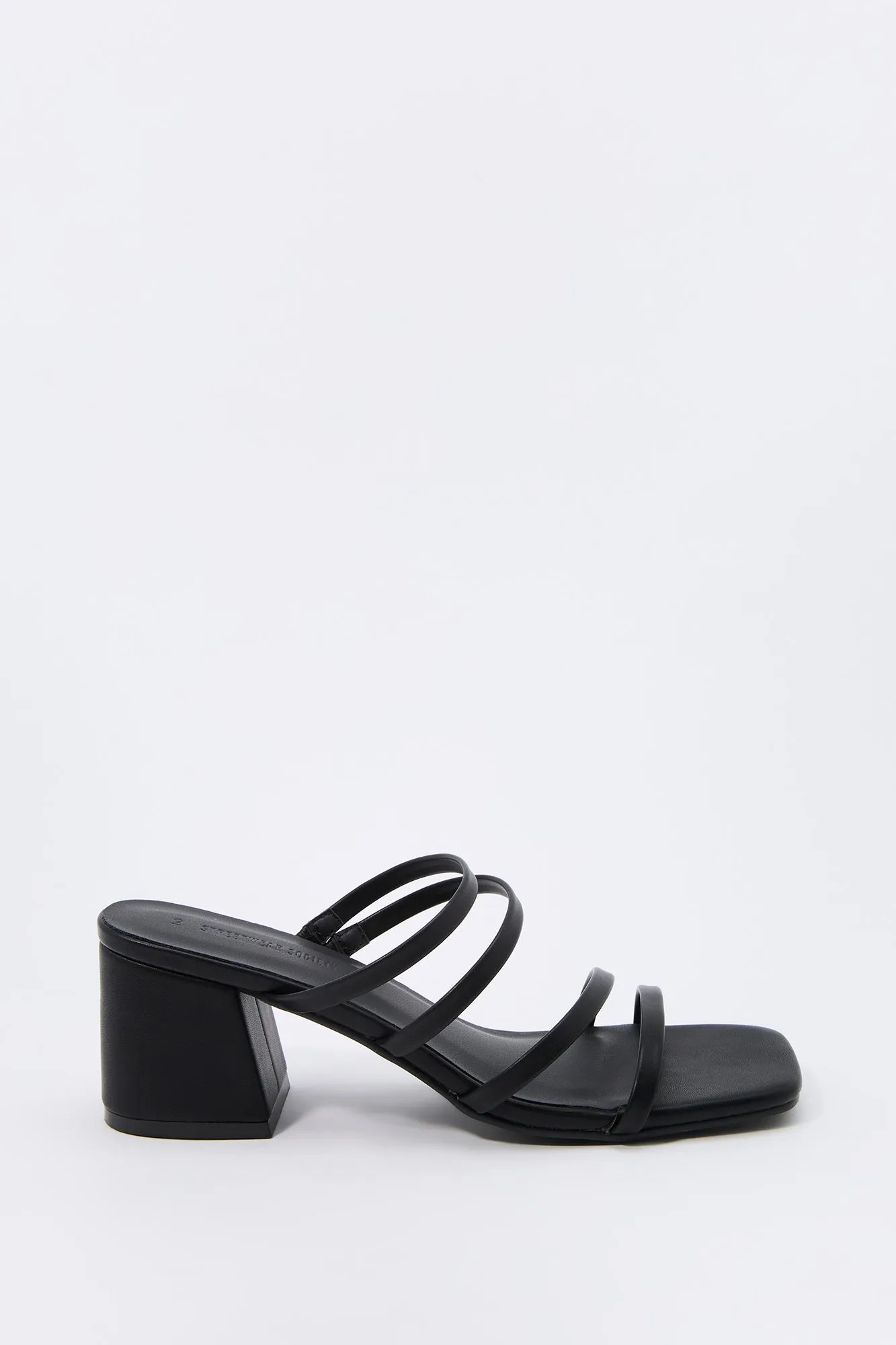 Faux-Leather Strappy Open Toe Heel sold by Urban Planet