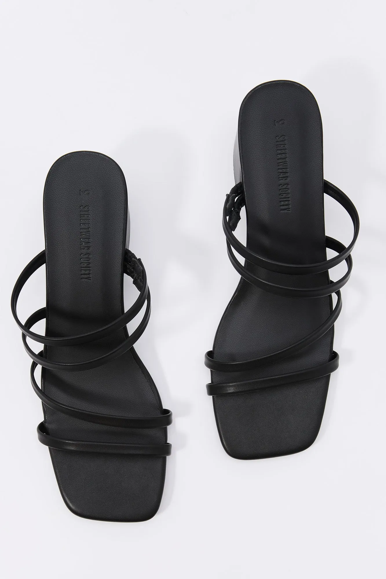 Faux-Leather Strappy Open Toe Heel sold by Urban Planet product image thumbnail 4