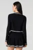 Knit Striped Trim Cropped Cardigan sold by Urban Planet