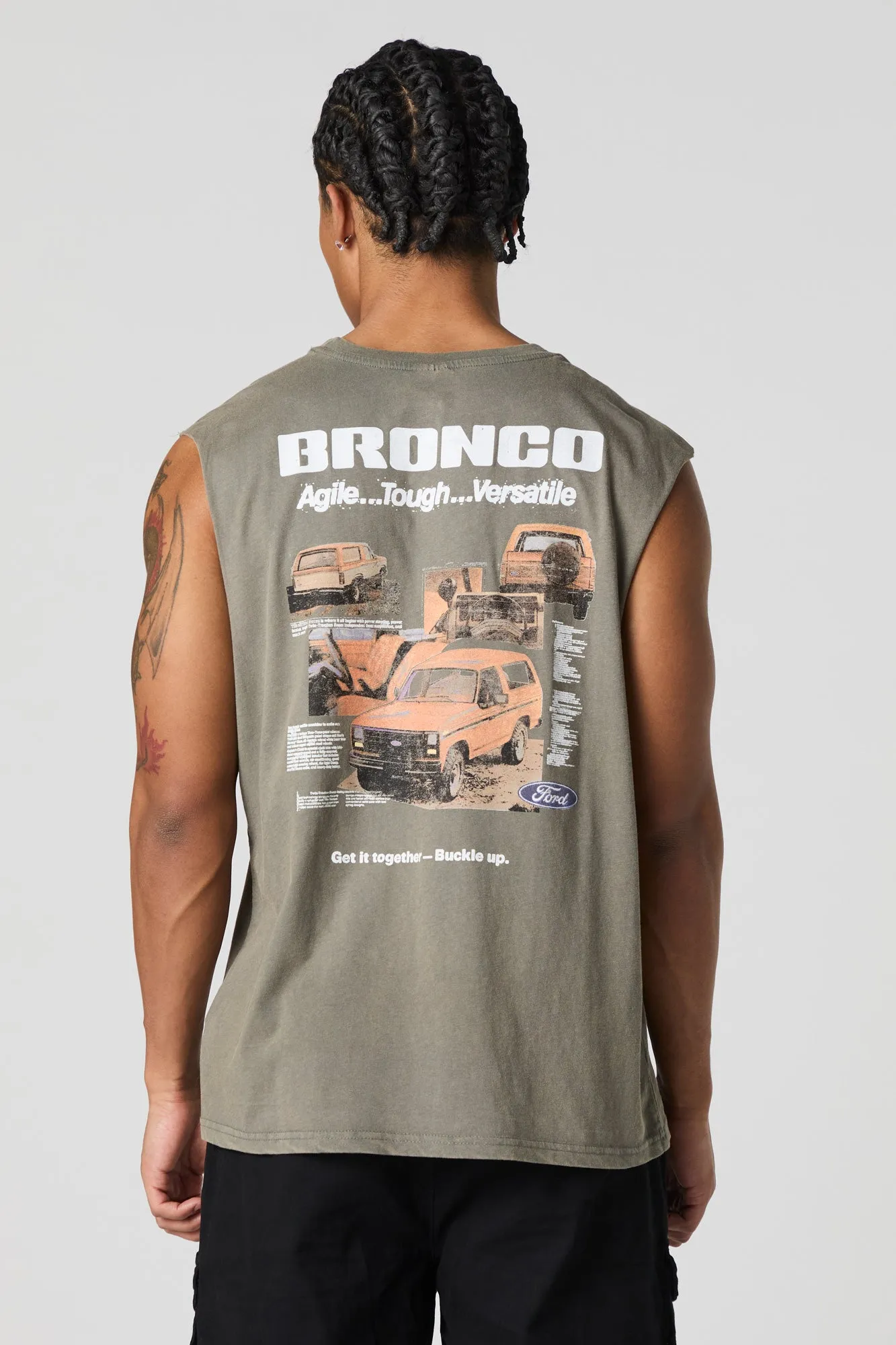 Débardeur délavé à imprimé Ford Bronco sold by Urban Planet product image thumbnail 2