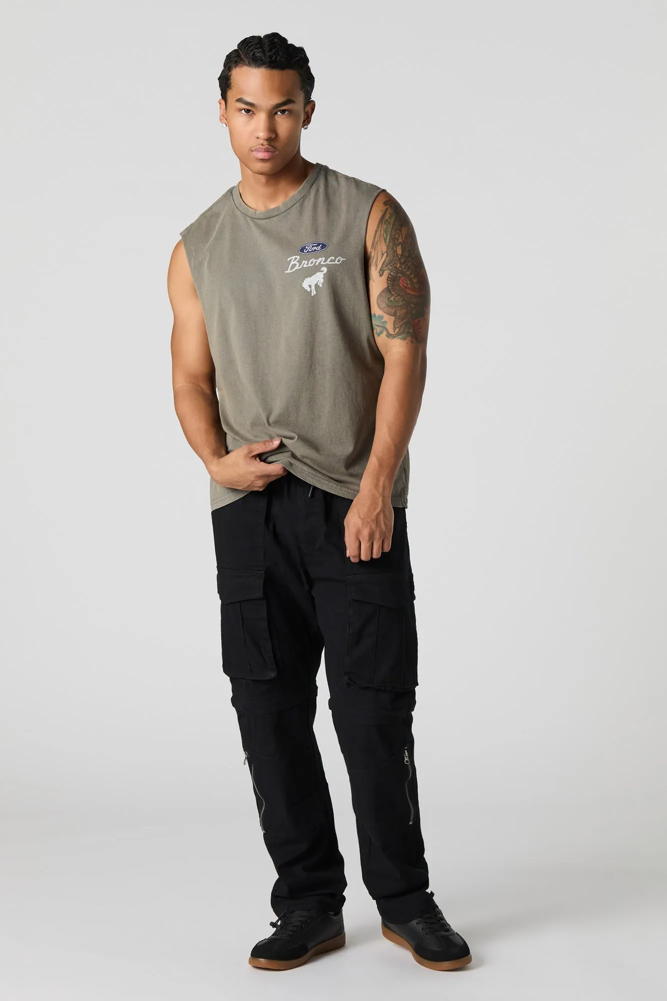 Débardeur délavé à imprimé Ford Bronco sold by Urban Planet product image thumbnail 3