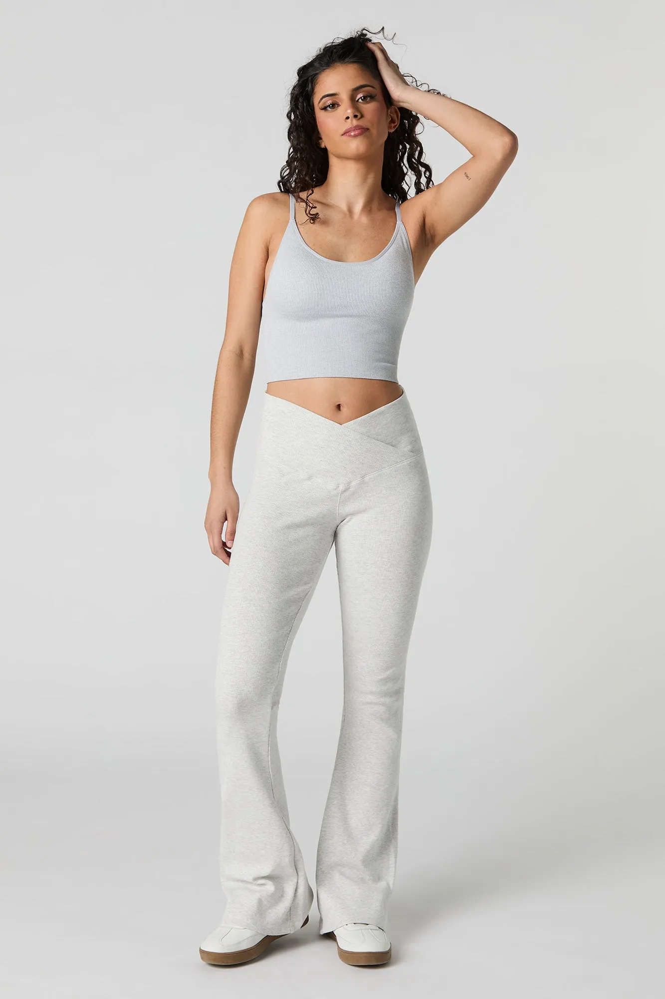 Ribbed Scoop Neck Cami with Built-In Cups sold by Urban Planet product image thumbnail 3