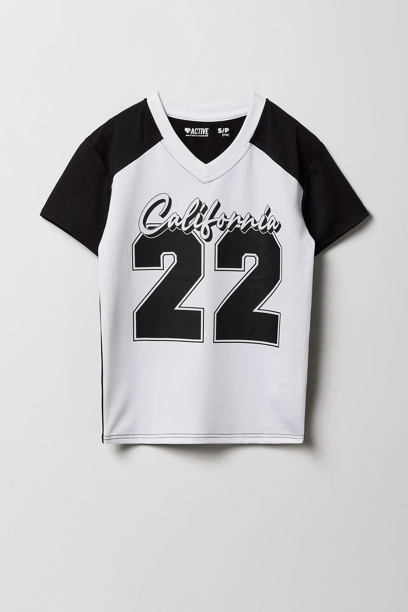 Girls Active Graphic Contrast T-Shirt sold by Urban Planet product image thumbnail 3