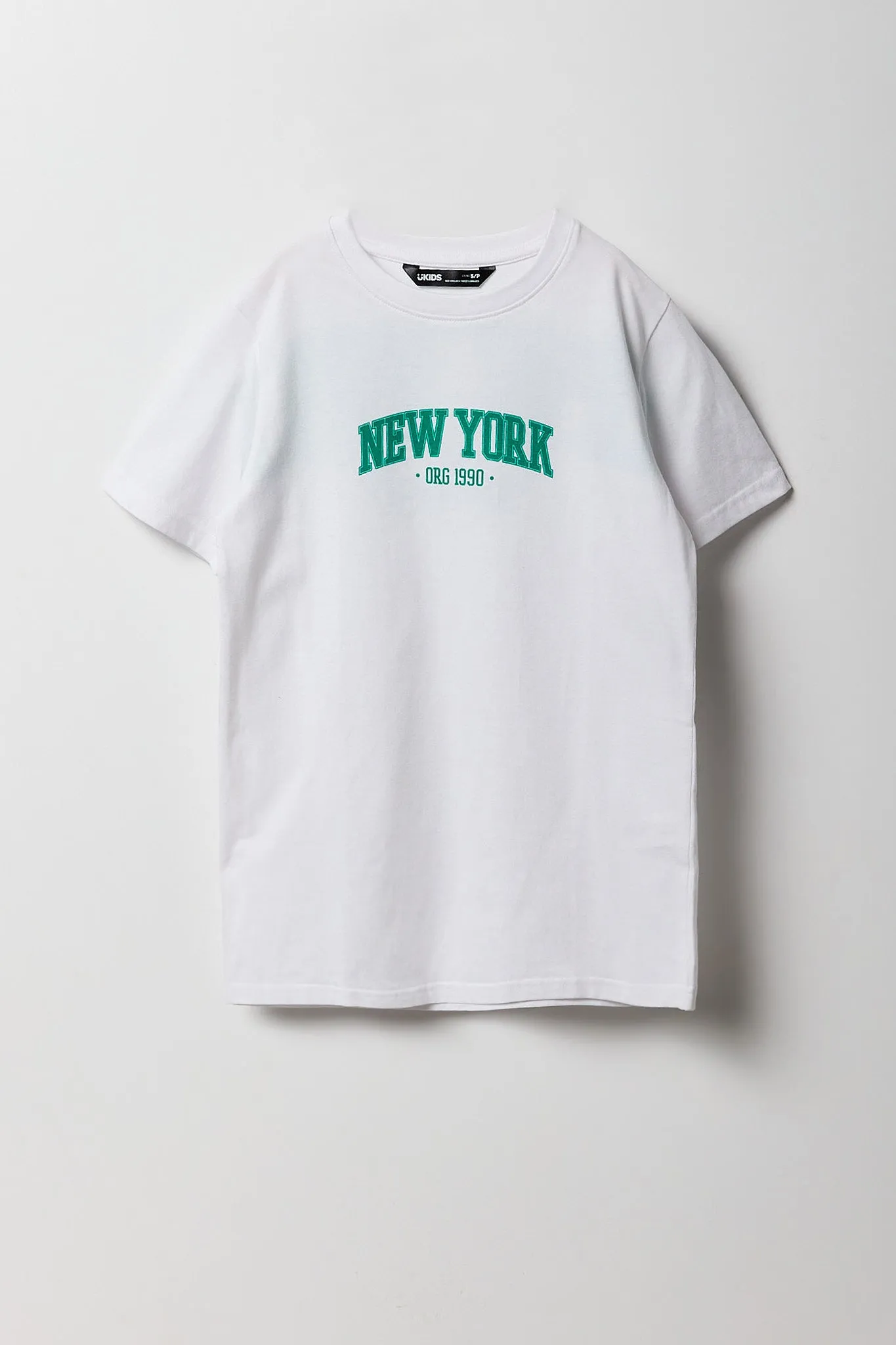 T-shirt à imprimé New York 1990 pour garçon sold by Urban Planet product image thumbnail 2