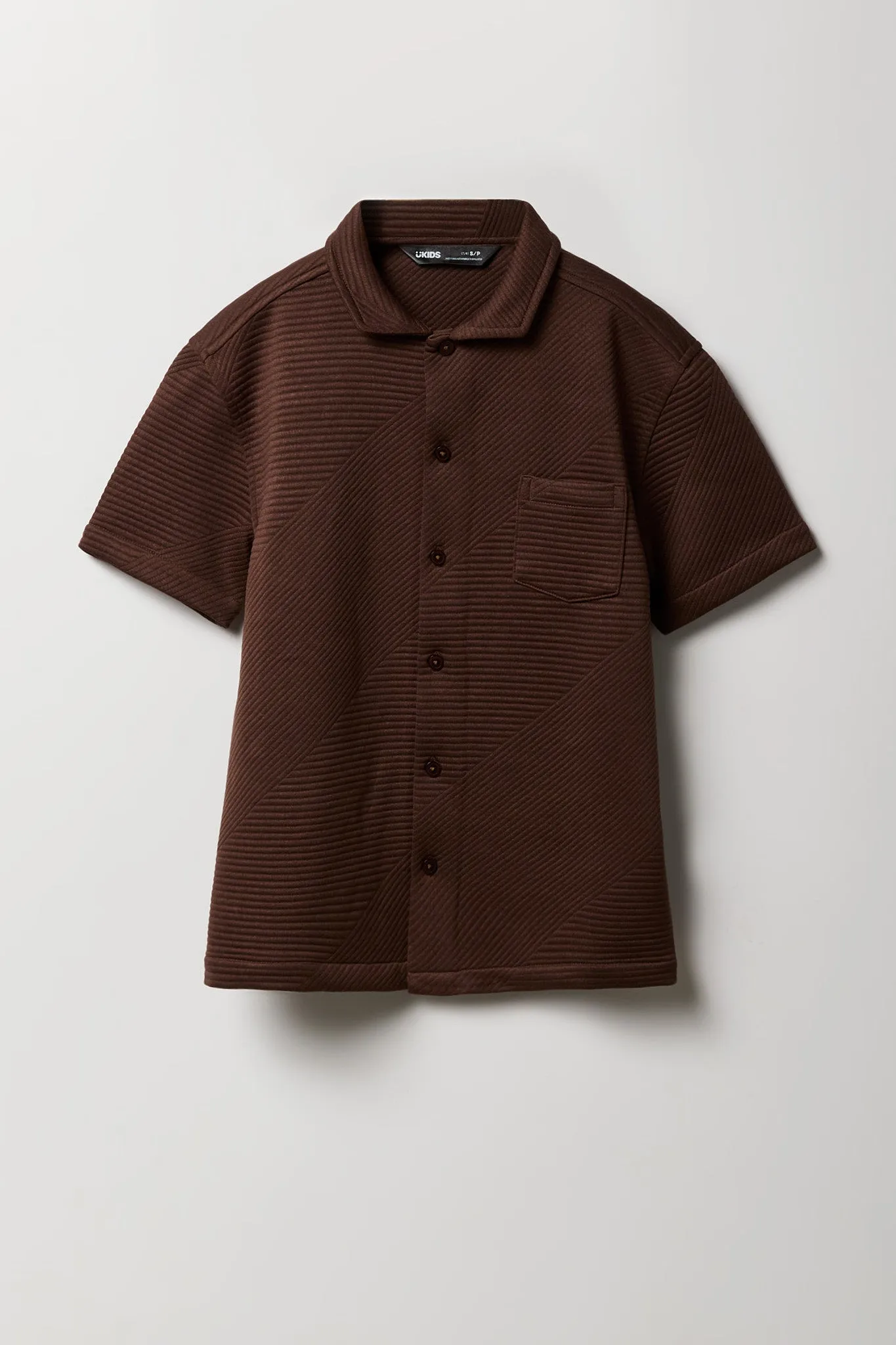 Haut boutonné texturé pour garçon sold by Urban Planet product image thumbnail 3