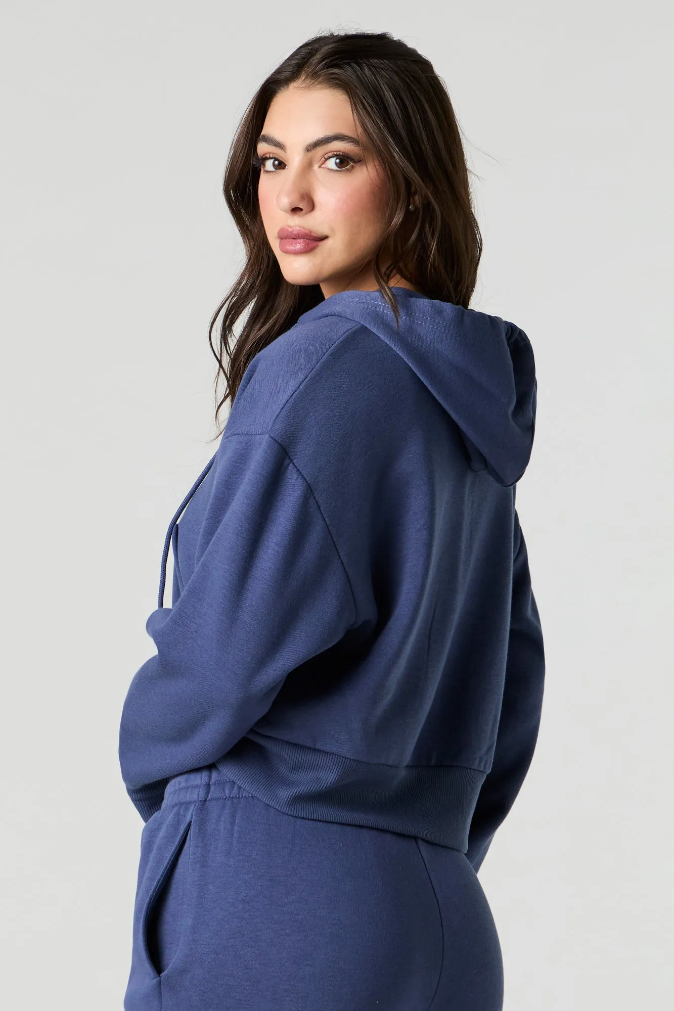 Classic Fleece Zip-Up Hoodie sold by Urban Planet product image thumbnail 2