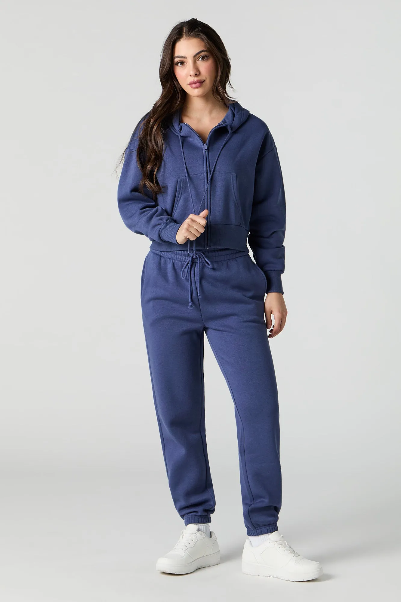 Classic Fleece Zip-Up Hoodie sold by Urban Planet product image thumbnail 3