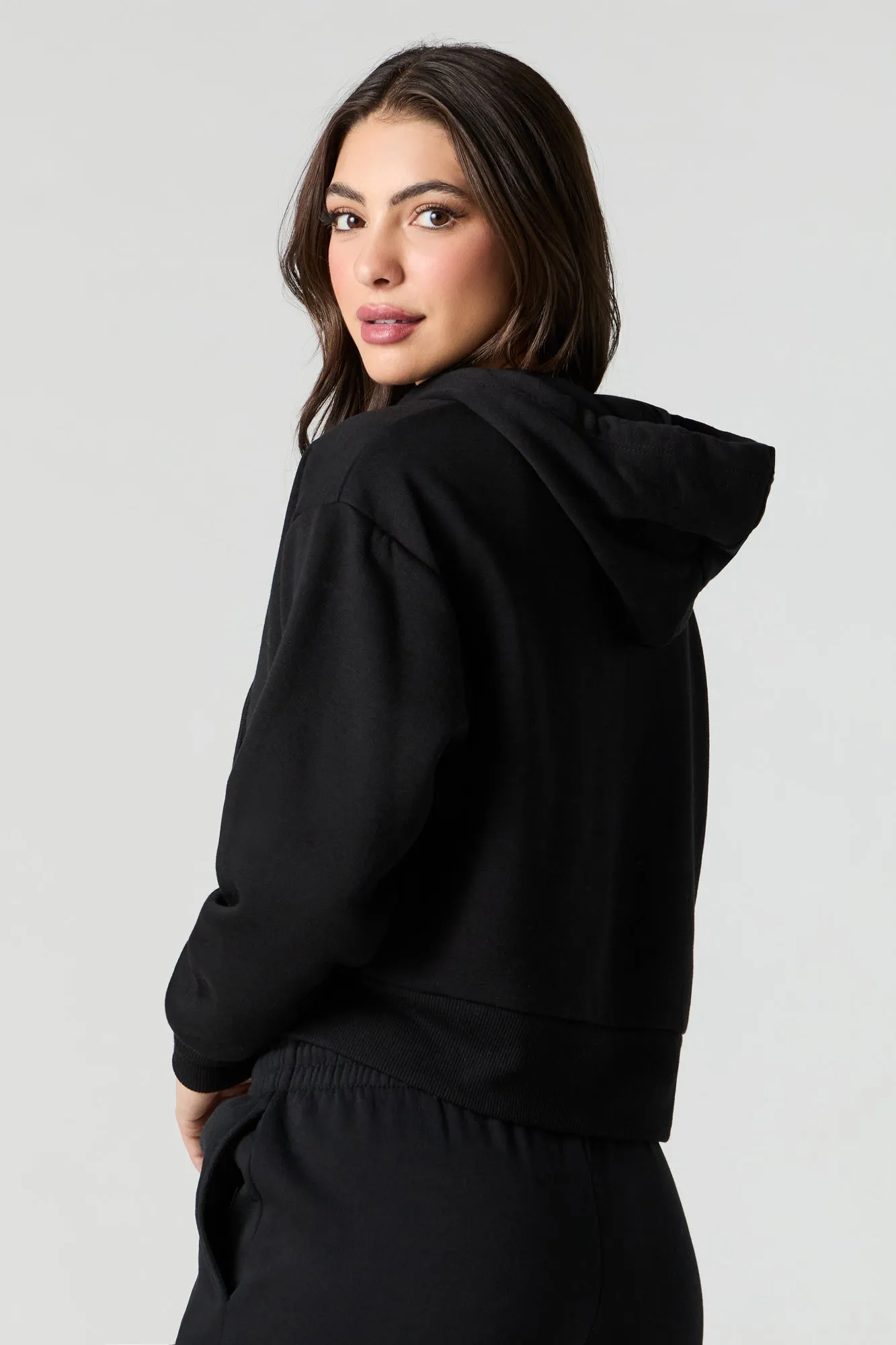 Classic Fleece Zip-Up Hoodie sold by Urban Planet product image thumbnail 5